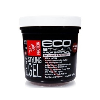 Eco Styler Proteines - Gel de Fixation Firm Hold 8 - Ecoco 473ml