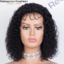 Perruque Lace Front Wig brésilienne bouclée taille courte