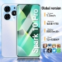 Tecno Spark 10 Pro Téléphone 5G mobile, écran 7.3 pouces HD Android 13