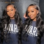 Perruque Brésilienne Lace Front Wig Body Wave, cheveux humains 13x4