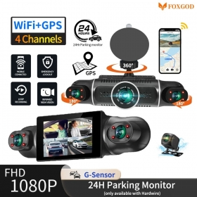 Dashcam enregistreur caméra de tableau de bord pour voiture DVR Wifi FHD