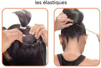 Chignon avec élastique